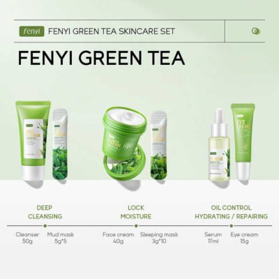 Green Tea Collagen Skincare Set